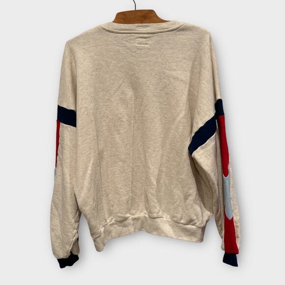 Mother The Loosen-Up Crop Embroidered Logo Sweatshirt Size Small - Picture 6 of 12